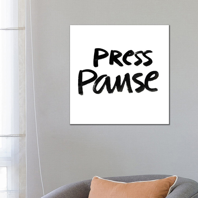 Press Pause II by Nadia Hassan - Wrapped Canvas Gallery-Wrapped Canvas Giclée, 66.04 cm H x 66.04 cm W