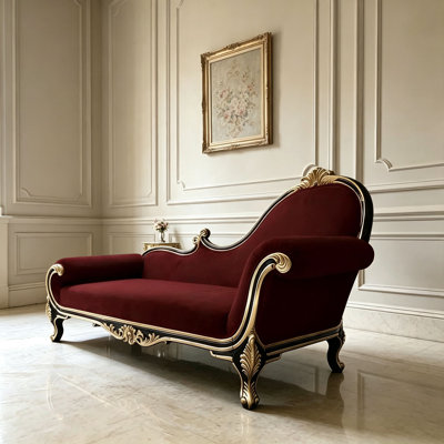 Chaise longue de loisirs rétro en bois massif