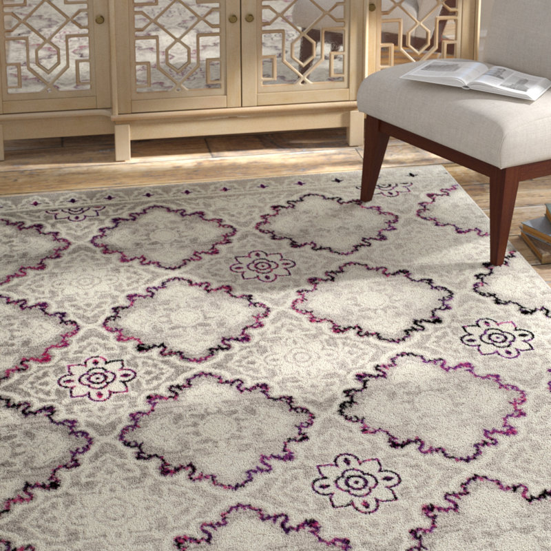 Tapis à motif géométrique Micheline, Rectangle 9 pi x 12 pi