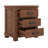 Rustic Three Drawer Reclaimed Solid Wood Farmhouse Nightstand Set Of Two