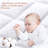 Quilted Mattress Topper For Back Pain Mattress Topper Mattress Protector Extra Thick Mattress Pad Cover Fluffy Mattress Cover Machine Washable(White)-1399706727