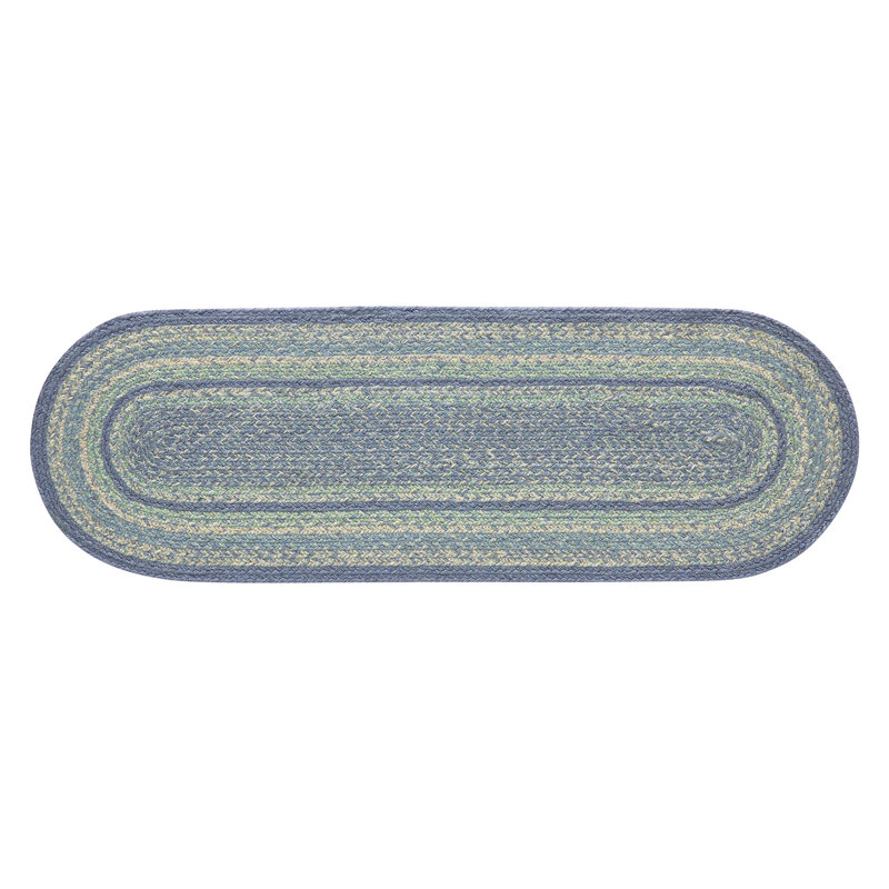 Tapis de couloir Milja, Bleu, L 36 po x l 12 po