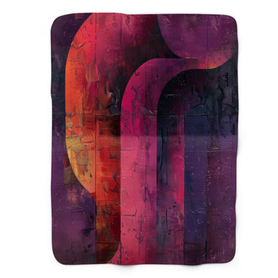 Weathered Purple - 1 Piece Premium Sherpa Blanket