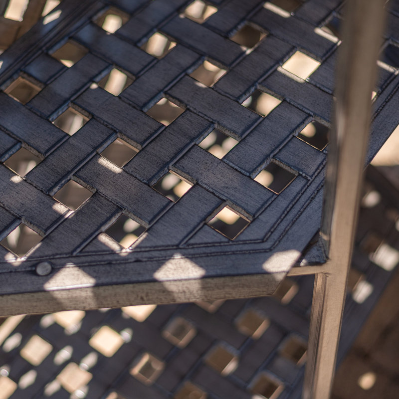Cast Alumnim Weave Pattern Party Bar Table