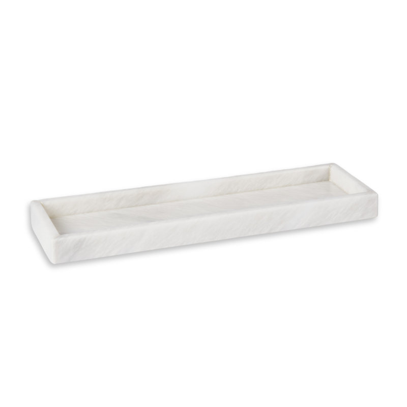 White Genuine Marble Luxurious Bath Tray