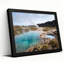 «Turquoise Geotheral Pool and Steam In Rugged Landscape», art mural sur toile-133549875