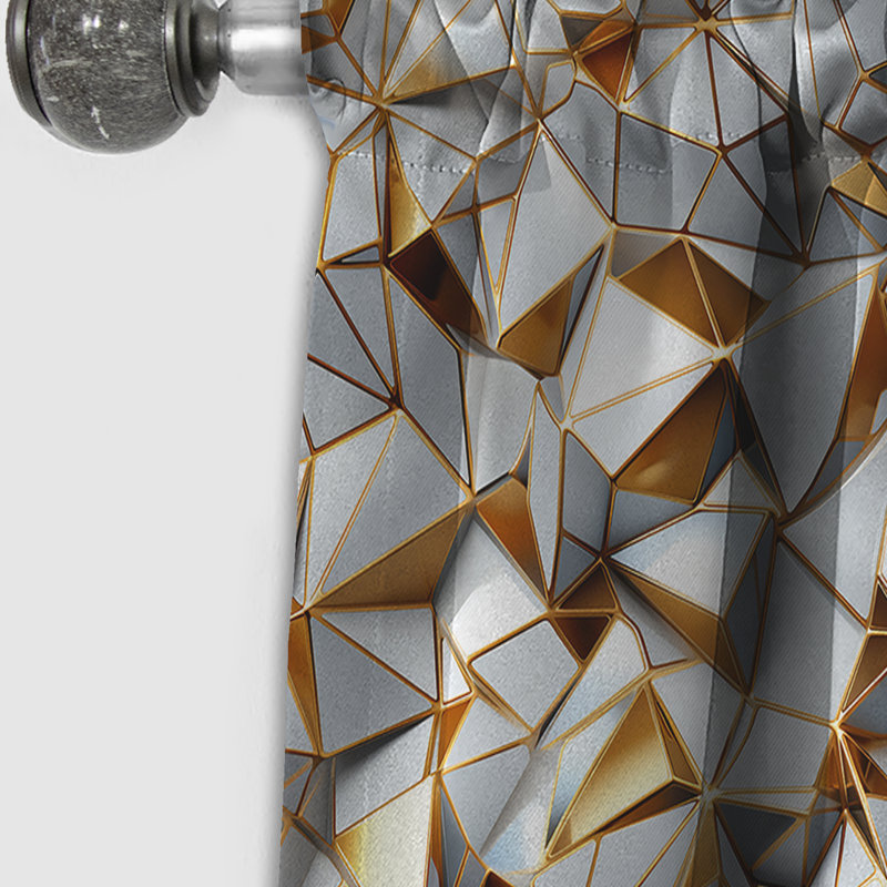 Nana - Abstract Marble Curtain - Blackout Marble Curtain - 1 Panels, 52" W x 108" L
