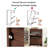 Farmhouse 16 Pair Shoe Cabinet with 2 Storage Drawers-114287900
