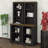 2-Piece Tall Freestanding Cabinet Set, Open Storage Bookshelf With Curved Design, Anti-Tip Device-1861905107