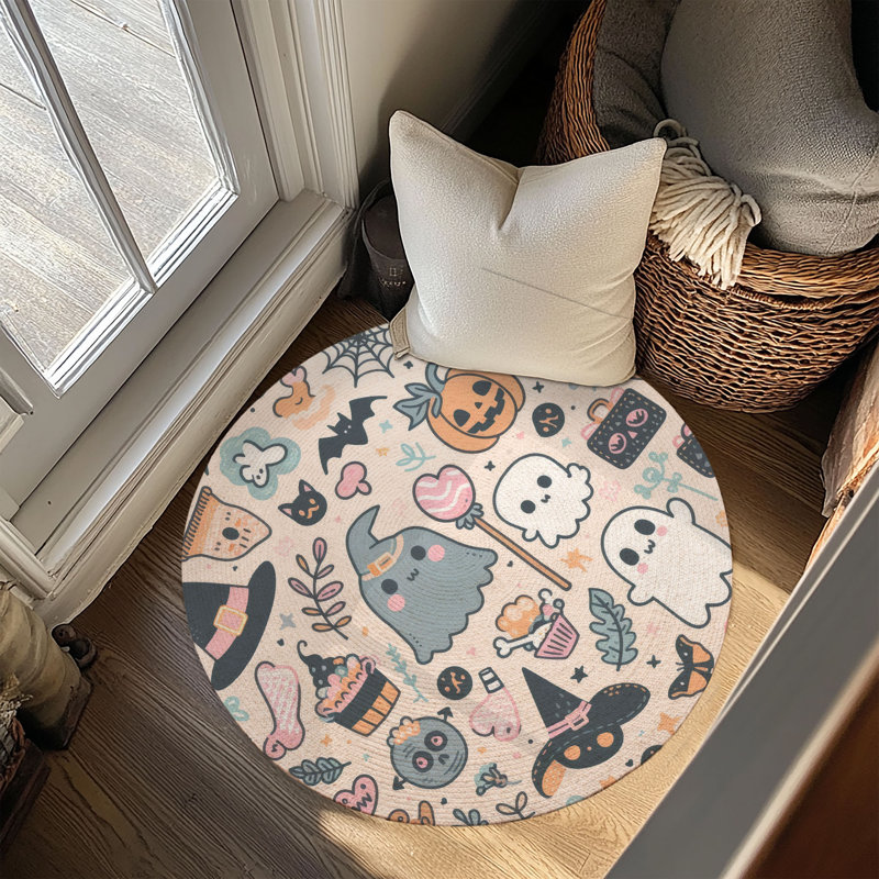 Tapis tressé à faibles vibrations, Rond 5 pi