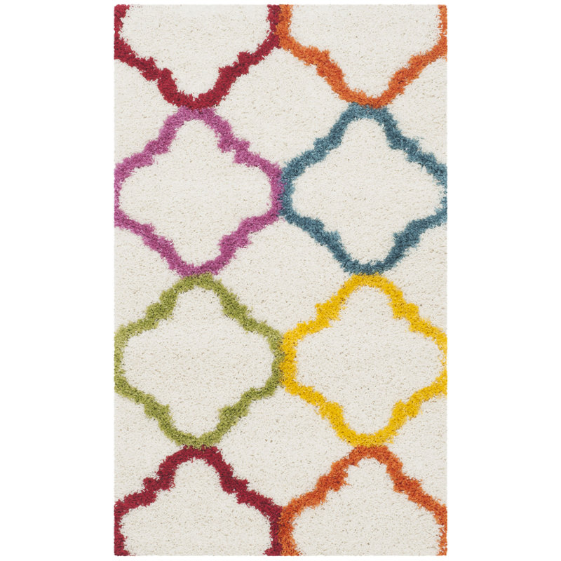 Glendo Geometric Hand Woven Area Rug, Rectangle 183 x 274 cm
