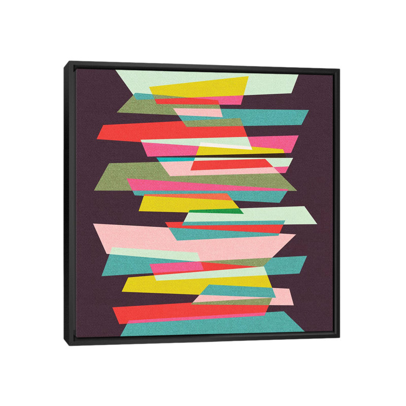 «Balance», impression sur toile, H 18 po x l 18 po x P 1,5 po, Toile avec cadre noir, Pas de tapis