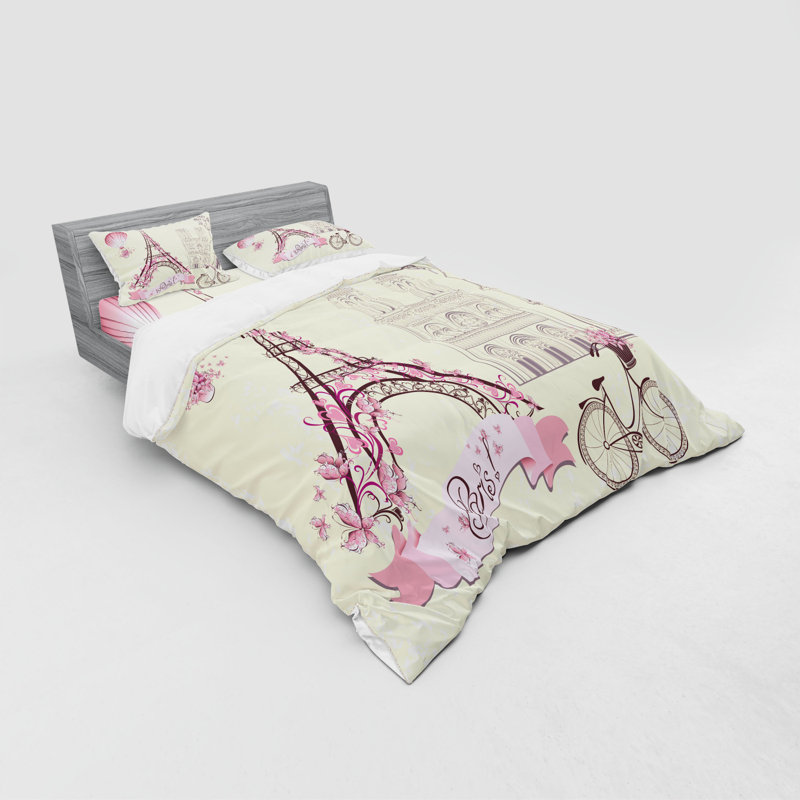Ensemble de housse de couette éclectique Kiss, Housse de couette grand + 3 pièces supplémentair
