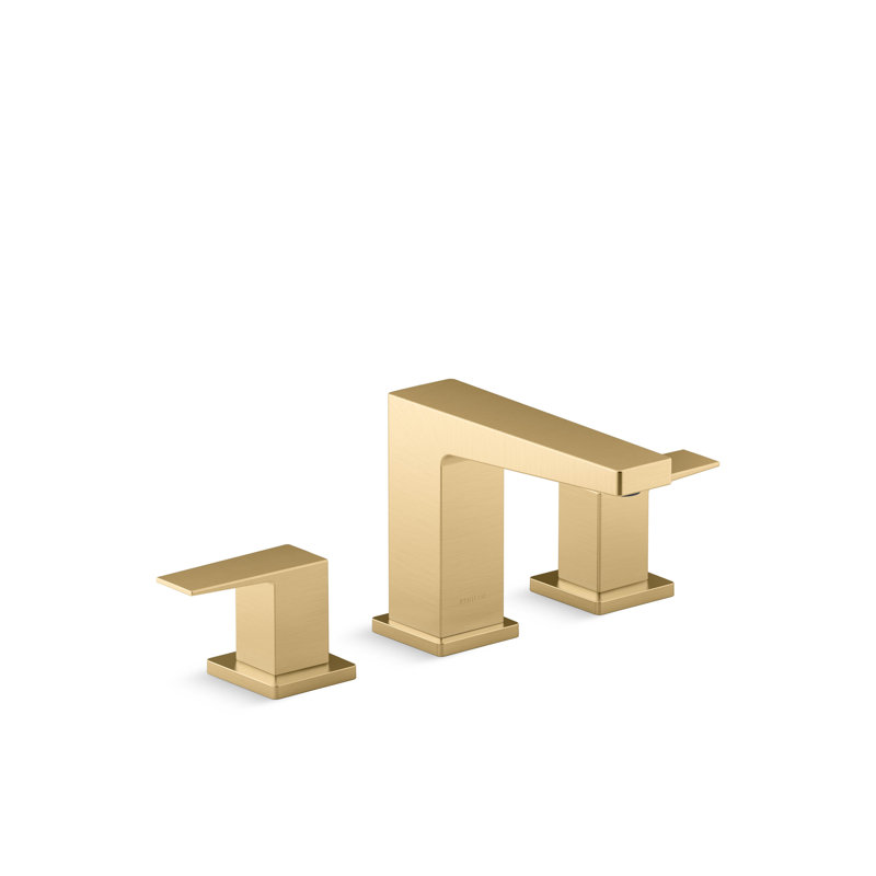 Honesty Widespread Bathroom Sink Faucet, 0.5 Gpm, Brass