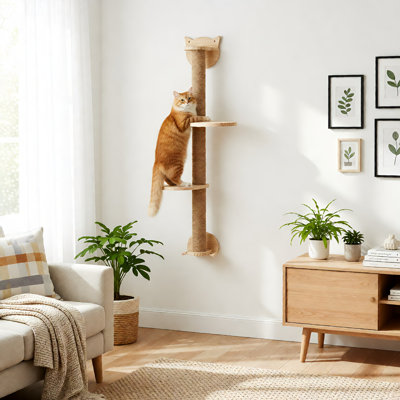 41In Cat Tree Scratching Post with 2 Perches