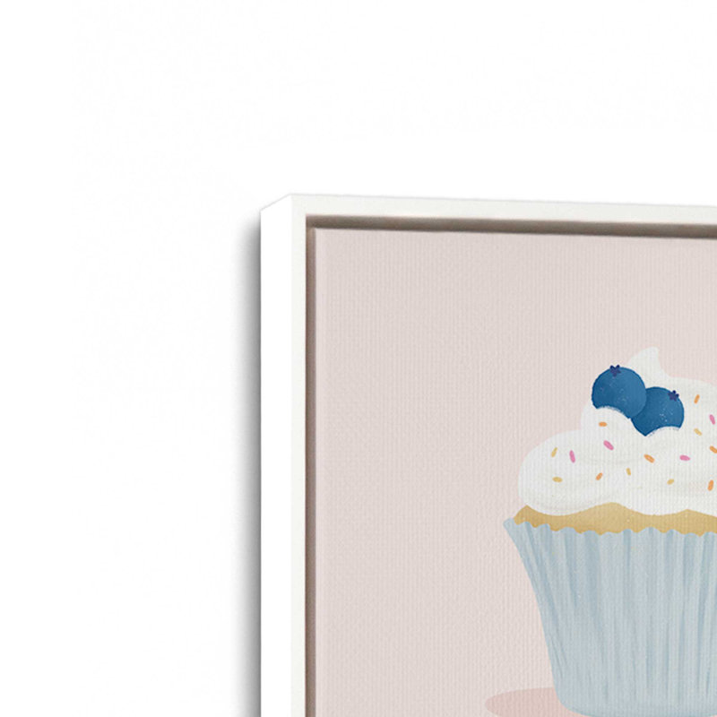 «Bake Shop II» par Gia Graham, reproduction d'art sur toile, H 12 po x l 12 po, Cadre flottant, Blanc