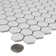 Metro 1" Hex Matte White 10-1/4" x 11-7/8" Porcelain Mosaic Tile