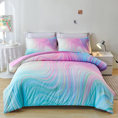 Édredon simple pour filles, 3 pièces