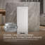 13-Gallon Stainless Steel Slim Step Trash Can With Bifold Lid-1462412723
