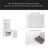 83.4"Tall Bookshelf With Writing Desk, Modern Bookcase With Study Desk, Workstation With Storage Shelf,Storage Bookcase With Open Shelves And LED Lighting For Living Room,Home Office,White