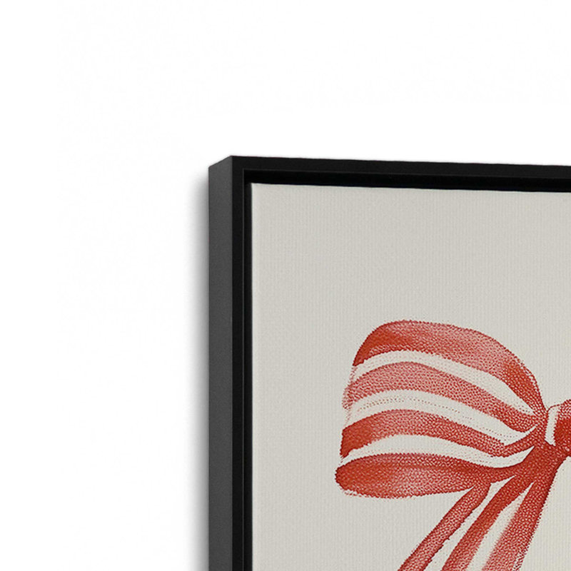 «Jolly Ribbons of Joy», reproduction d'art sur toile, H 18,75 po x l 12,75 po, Noir satiné