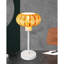 Lampe de table en rotin et table de chevet en bambou