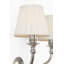 Embers 12" Double Sconce with Silk Box Pleat Shades-1700447277