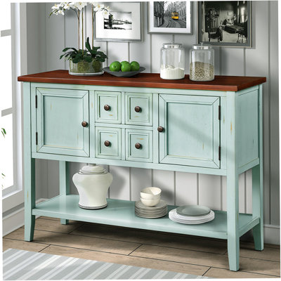 Cathalina Cambridge Series Buffet Sideboard Console Table With Bottom Shelf -  Red Barrel Studio®, E849927565114F41AC50352A204FB79D