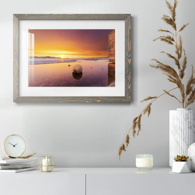Sunset Tide, reproduction d'art encadrée