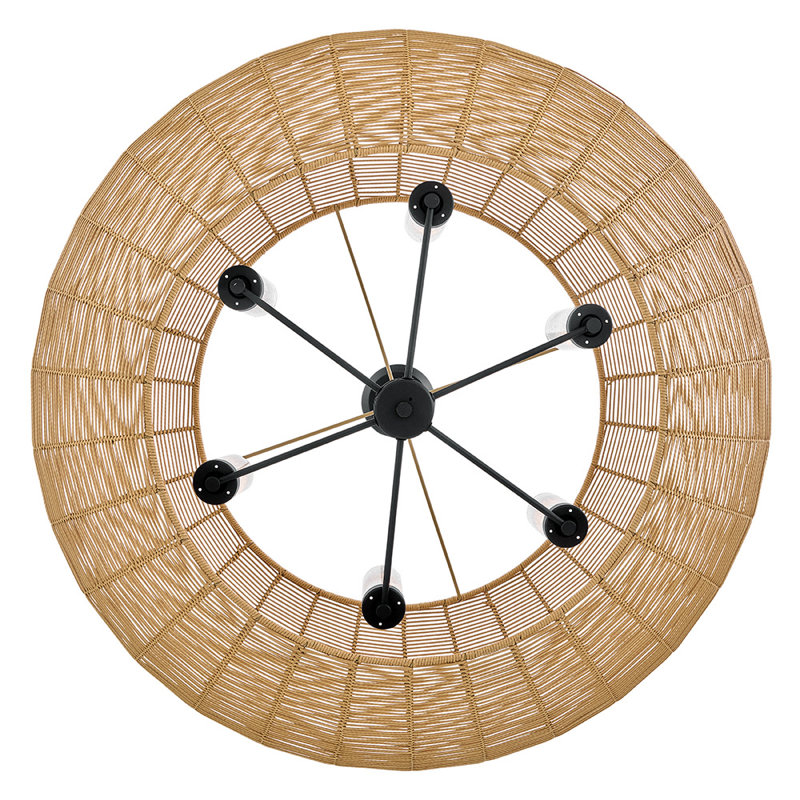 Hinkley Luca Large Single Tier Chandelier, Yellow