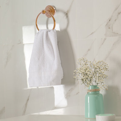 Anneau porte-serviette mural simple leamore