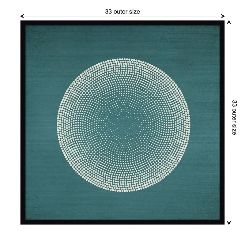Circles by Incado, 33" H x 33" W x 1" D, Black