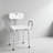 Heavy-Duty Shower Chair with Arms and Back