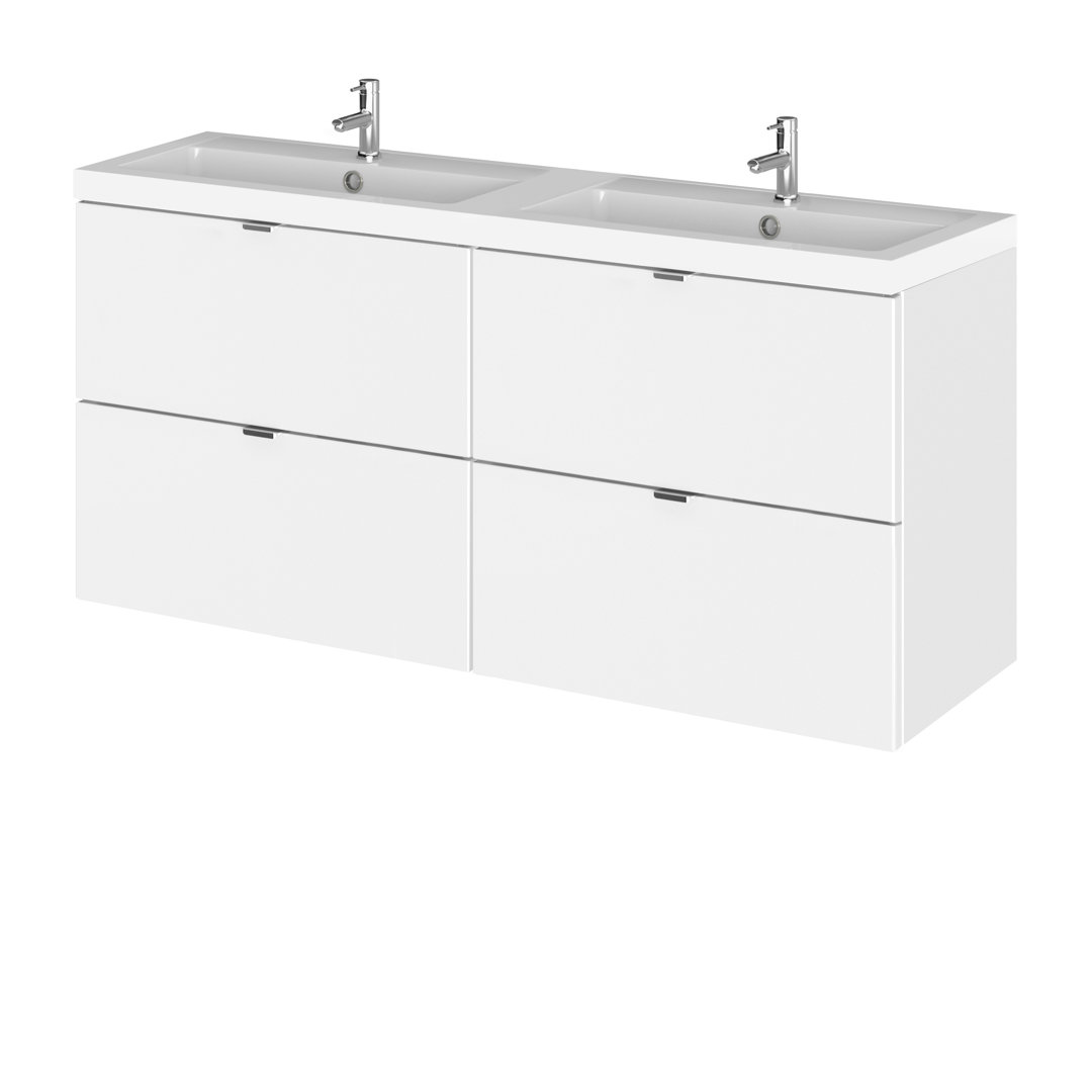 Fusion 1205mm Bathroom Vanity with Integrated Polymarble Basin