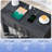 30.7inch Farmhouse 1 Drawer Nightstand And 1 Open Storage Cabinet, Black - 2PCS-2008030240-1994672434