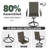 6-person Round Dining Set With Swivel Chairs-671513969