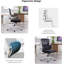 Chaise de bureau en filet Lutfie-260239668