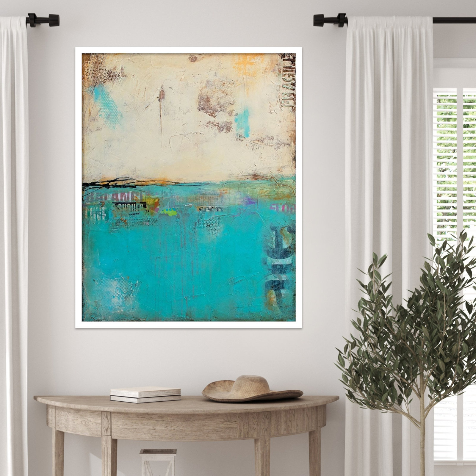 Urban Edge Print by Erin Ashley, 33" H x 27" W, White