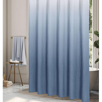 Shower Curtain For Bathroom, 3D Embossed Textured Fabric, Modern Farmhouse Chic Soft Cloth Shower Curtain Set With Hooks, Water Repellent And Durable
