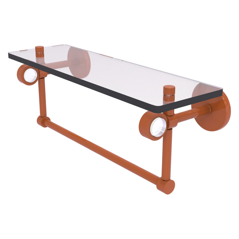 Tablette flottante avec barre à serviettes Clearview, H 6,2 po x l 16 po x P 5,65 po, Étincelle d'automne