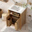 Meuble-lavabo 24 po avec tiroir rabattable, 2 portes à fermeture en douceur avec rangement pour porte