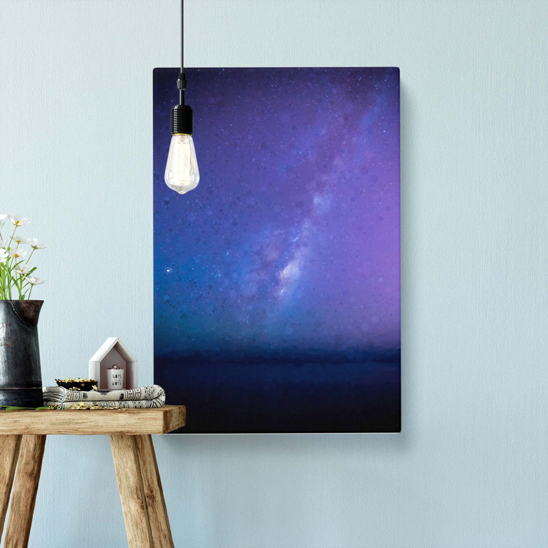 The Milky Way Stars Above Malta - Wrapped Canvas Print, 50cm H x 35cm W x 3cm D