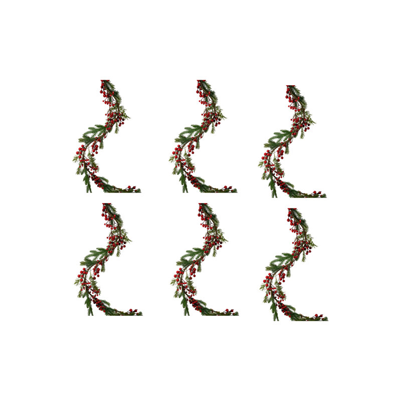 Guirlande The Holiday Aisle® Festive, Rouge