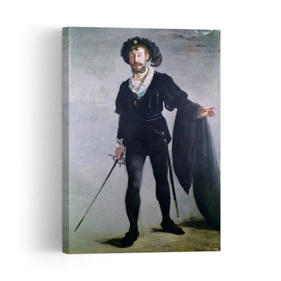 Jean Baptiste Faure As Hamlet, 1877 Impressionist Abstract Contemporary Portrait Wall Art Print