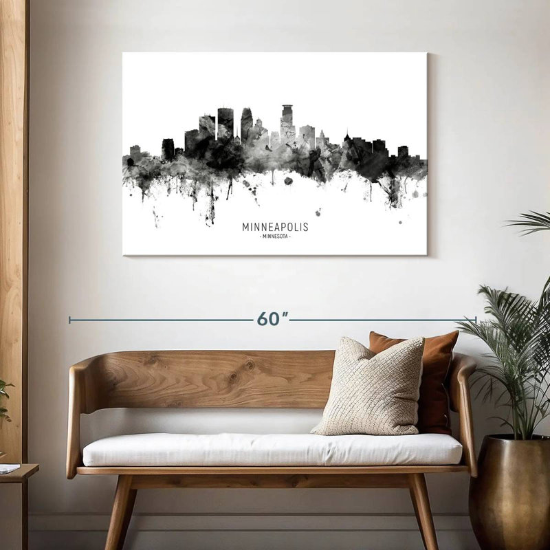 Sireci Minneapolis Minnesota Skyline II, 30" H x 45" W