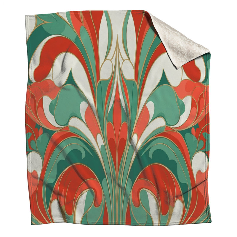 Couvertures de style Art nouveau, L 50 po x H 60 po