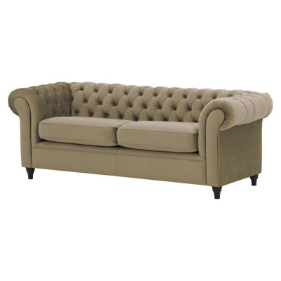Burks 3 Seater Velvet Sofa
