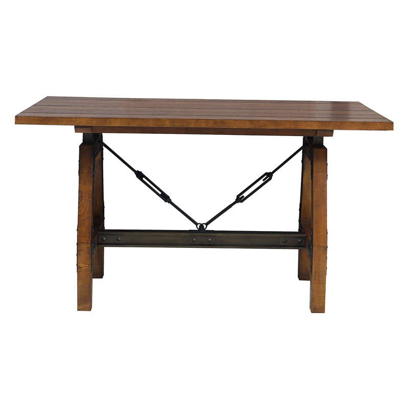 Table de salle à manger à hauteur de comptoir rustique 1 pièce