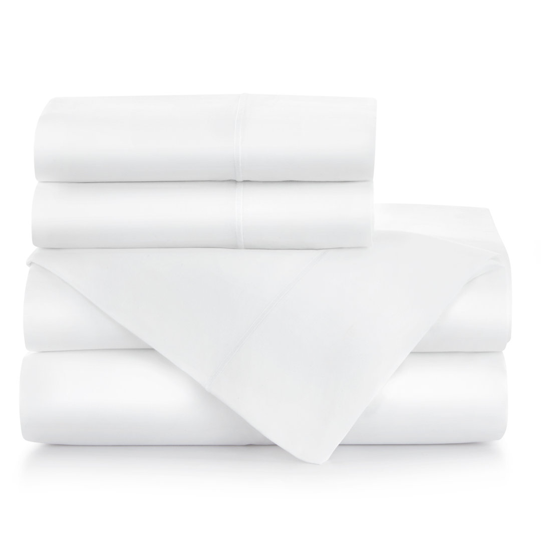 Soprano 420 Thread Count 100% Cotton Sateen Sheet Set Peacock Alley 