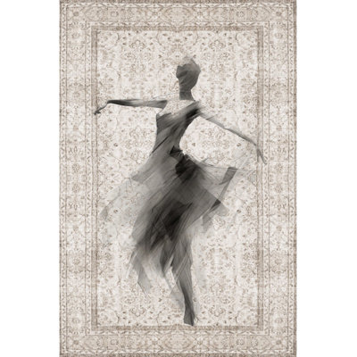 Tapis décoratif ballerine